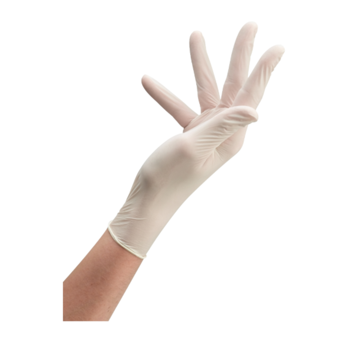 PR01195 Latex Handschoen Gepoederd - Afbeelding 1